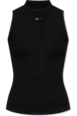 Diesel Top, Dame, Sort, S, T-Mokky-Sl-Microdiv Top