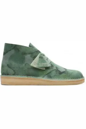 Clarks Sko, Herre, Grøn, 40 EU, Suede, Desert Coal Sko