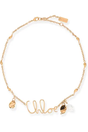 Chloé Tilbehør, Dame, Gul, ONE SIZE, Uld, Shells Halskæde