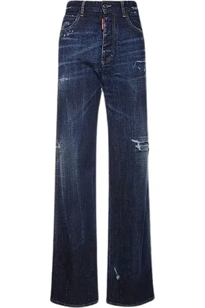 Dsquared2 Jeans, Dame, Blå, 3XS, Bomuld, Flared Jeans