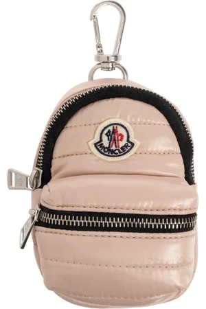 Moncler Tilbehør, Dame, Lyserød, ONE SIZE, Uld, Rygsæk Nøglering