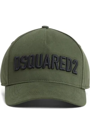 Dsquared2 Tilbehør, Herre, Grøn, ONE SIZE, Bomuld, Broderet Logo Cap