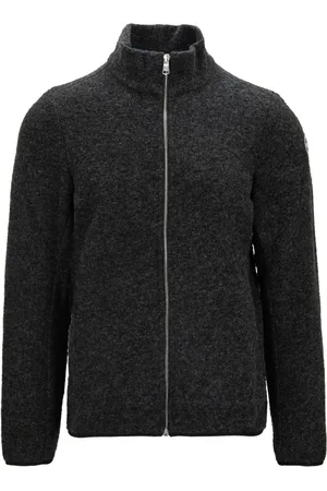 Colmar Strik, Dame, Sort, XL, Uld, Højhalset Cardigan med Lynlås