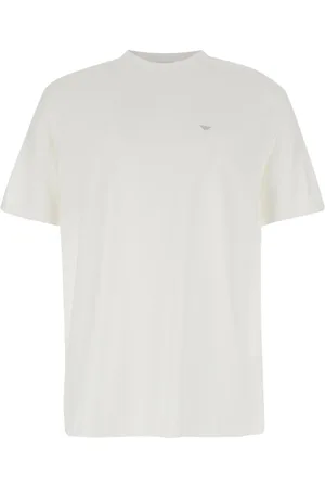 Emporio Armani Top, Herre, Hvid, M, Bomuld, Travel Basic T-shirt
