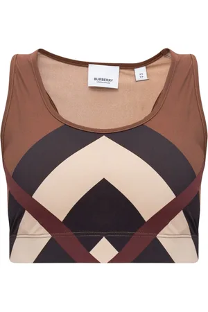 Burberry Top, Dame, Flerfarvet, XS, Uld, Immy Cropped Top