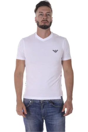 Emporio Armani Top, Herre, Hvid, L, Bomuld, Afslappet Sweatshirt Kollektion