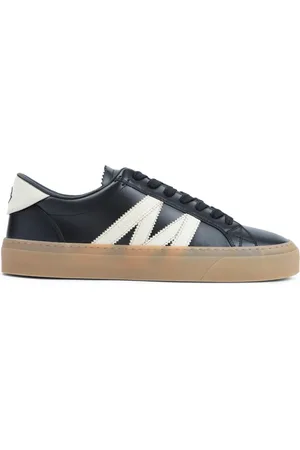 Moncler Sko, Herre, Grå, 41 EU, Læder, P90 Dark Grey Monaco 2 Sneakers