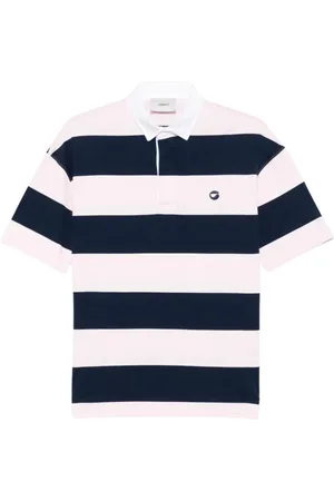 COPERNI Top, Herre, Lyserød, M, Bomuld, Stribet Polo Top