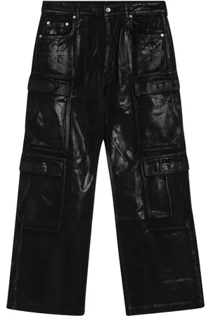 Rick Owens Bukser, Herre, Sort, W32, Denim, Almindelig pasform denim jeans
