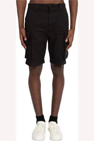 C.P. Company Shorts, Herre, Sort, XS, Bomuld, Cargo Shorts i strækbart twillstof
