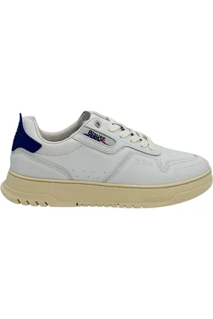 Blauer Sko, Herre, Hvid, 46 EU, Læder, Hvide Læder Sneakers