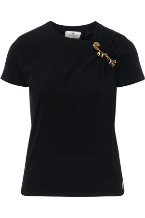 Elisabetta Franchi Top, Dame, Sort, L, Sort strikket top