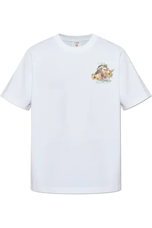 Casablanca Top, Herre, Hvid, M, Bomuld, Celebration Du Sport Printed Tee