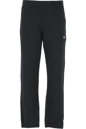 Ermenegildo Zegna Bukser, Herre, Sort, XL, Bomuld, Sorte bomuldsbukser med elastisk talje