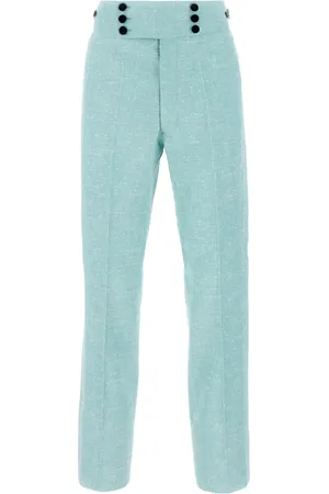 Maison Margiela Bukser, Herre, Blå, L, Linned, Chinos Bukser