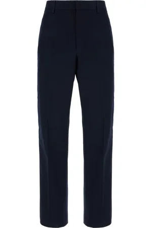 Salvatore Ferragamo Bukser, Herre, Blå, L, Bomuld, Straight Bukser