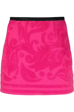 Marine Serre Nederdel, Dame, Lyserød, S, Jacquard Nederdel
