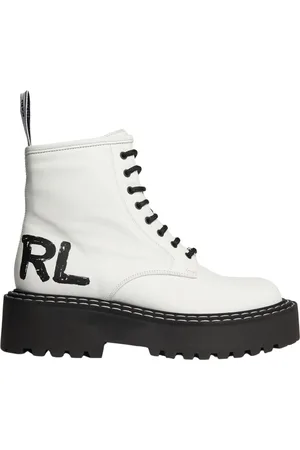 Karl Lagerfeld Sko, Dame, Hvid, 40 EU, Patrol II Børste Logo
