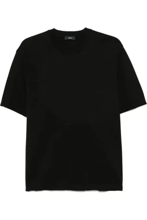 HERNO Top, Herre, Sort, S, Uld, Sort T-shirt med stilfuldt design