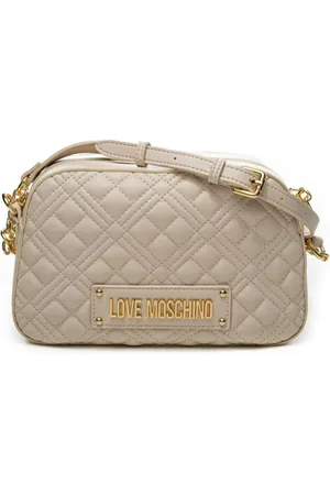 Moschino Taske, Dame, Hvid, ONE SIZE, Uld, Quilted PU Skuldertaske