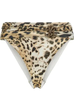 Roberto Cavalli Badetøj, Dame, Flerfarvet, S, Jaguar Skin Bikini