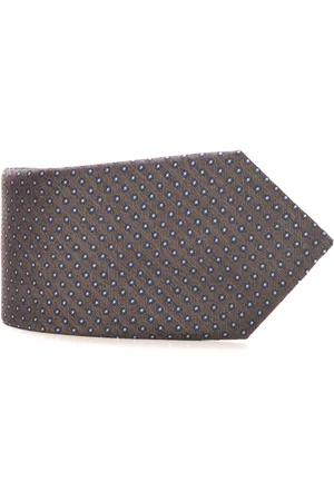 CANALI Tilbehør, Herre, Grå, ONE SIZE, Geometrical Fantasy Silke Slips