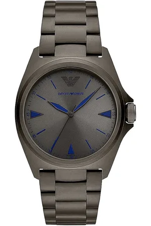 Emporio Armani Tilbehør, Herre, Grå, ONE SIZE, Quartz Analog Ur