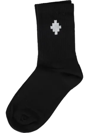 MARCELO BURLON Undertøj, unisex, Sort, S, Midhigh Logo Sokker