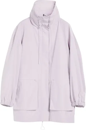 Max Mara Jakke, Dame, Lilla, M, Bomuld, Parka