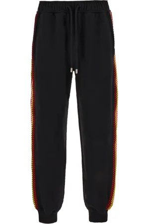 Lanvin Bukser, Herre, Sort, M, Uld, Stilfulde Bukser