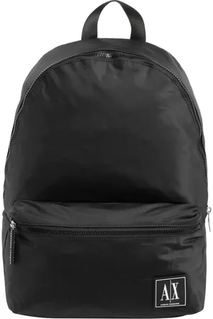 Armani Exchange Taske, Herre, Sort, ONE SIZE, Uld, Stilfuld Lynlås Lukning Enkel Rygsæk