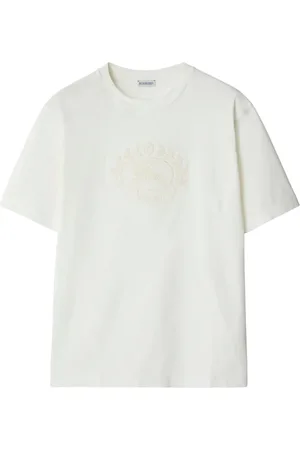 Burberry Top, Herre, Hvid, S, Bomuld, Chalk T-shirt