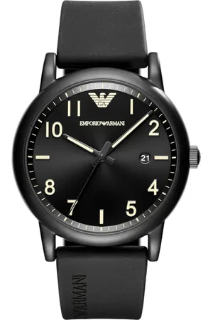 Emporio Armani Tilbehør, unisex, Sort, ONE SIZE, Elegant og funktionelt quartz ur