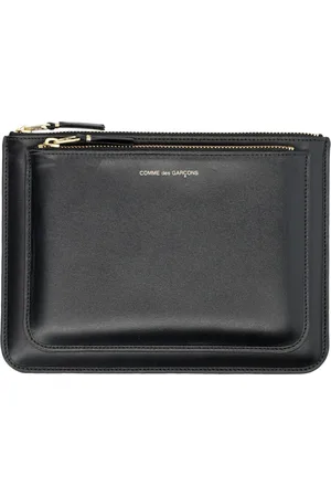 Comme des Garçons Tilbehør, unisex, Sort, ONE SIZE, Uld, Wallet Outside Pocket Pouch