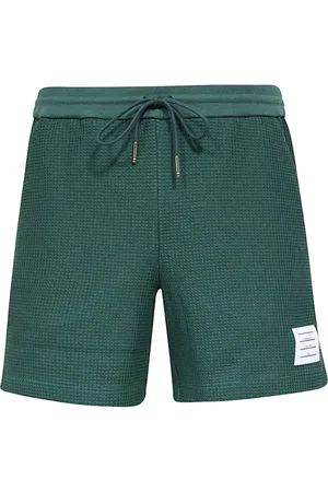 Thom Browne Shorts, Herre, Grøn, M, Bomuld, Cotton Bermuda Shorts med Tricolor Detalje