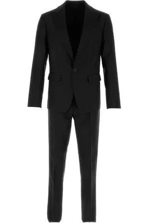 Dsquared2 Jakkesæt, Herre, Sort, XL, Uld, Sort London Suit i uldblanding