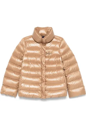 FAY Jakke, Dame, Brun, L, Uld, Quilted Camel Coat