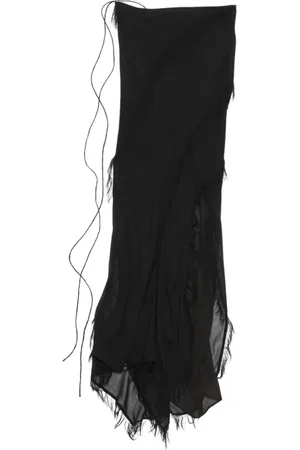 Acne Studios Nederdel, Dame, Sort, XL, Uld, Stilfuld A-line nederdel