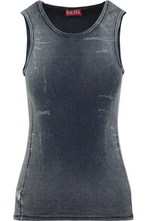 Diesel Top, Dame, Blå, S, Bomuld, Tgo Tank Top