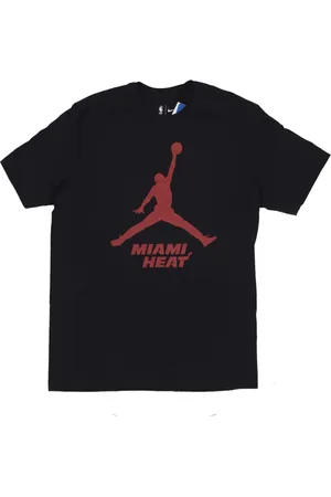 Jordan Top, Herre, Sort, M, Bomuld, Miami Heat Basketball Tee