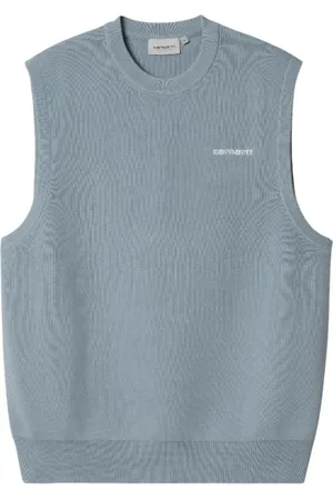 Carhartt Strik, Herre, Blå, L, Bomuld, Broderet Strikvest