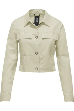 Bomboogie Jakke, Dame, , M, Bomuld, Kort Gabardinejakke i Bomuld/Tencel