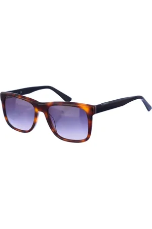 Calvin Klein Tilbehør, Herre, Brun, ONE SIZE, Firkantede acetat solbriller med UV-beskyttelse
