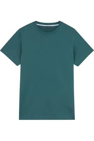 Brooks Brothers Top, Herre, Grøn, M, Bomuld, Grøn bomulds T-shirt med rund hals