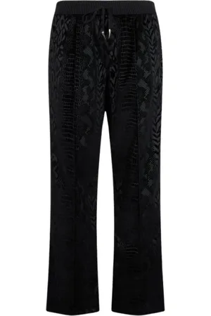 Roberto Cavalli Bukser, Herre, Sort, M, Bomuld, Bukser med dyremotiver