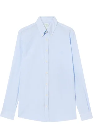 Brooks Brothers Skjorte, Herre, Blå, M, Bomuld, Slim Fit Stribet Seersucker Button Down Skjorte