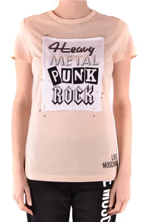 Moschino Top, Dame, Lyserød, M, Casual Kortærmet T-Shirt