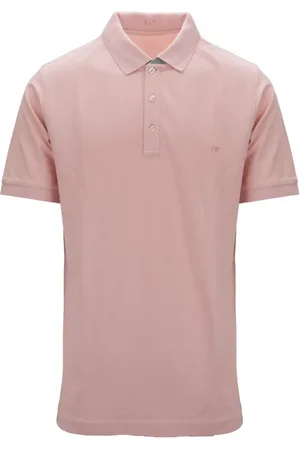 FAY Top, Herre, Lyserød, M, Bomuld, Polo Shirt med Knapper