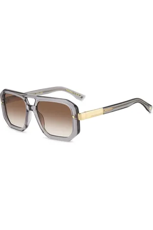 Dsquared2 Tilbehør, unisex, Grå, 56 MM, Uld, Grå Solbriller med Bruntonede Glas