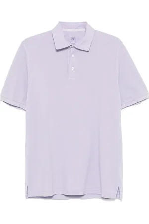 FEDELI Top, Herre, Lilla, 3XL, Bomuld, Klassisk bomulds polo shirt